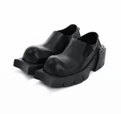 DEMI BLACK×BLACK FAUX LEATHER AKIKOAOKI - メルカリ