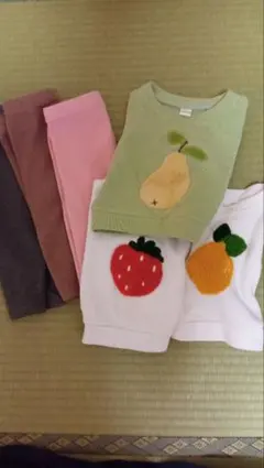 フルーツトレーナー　レギンス 3着ずつセット