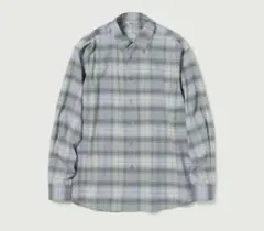 AURALEE SUPER LIGHT WOOL CHECK SHIRT