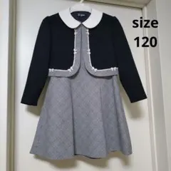 ネイビー 襟付き フォーマルドレス　入学式　小学生 値下げ！！