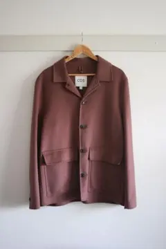 COS スモーク ピンク カバーオール ジャケット M ウール混