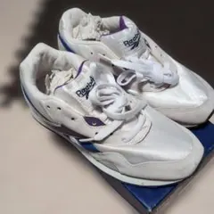 Reebok ホワイト パープル ランニングシューズ