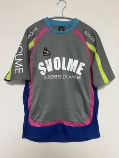 【美品】SVOLME スポーツシャツ グレー/ブルー