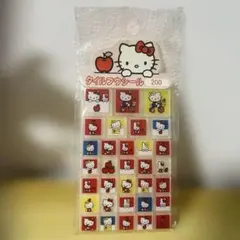 即購入⭕️レトロ⭐︎ハローキティのタイルフウシール　当時物です