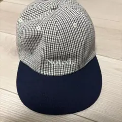 niko and... キャップ チェック柄 ネイビー