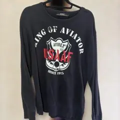 AVIREX VARSITY スウェット トレーナー ブラック L