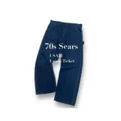 70s Sears USA製 "極太" Wide Painter Denim