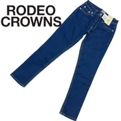 タグ付き　RODEO CROWNS ダークブルー スキニーデニム