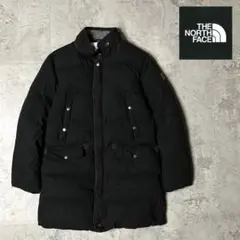 ザノースフェイス　美品　ダウンジャケット　ミディアム丈　黒　メンズ　M