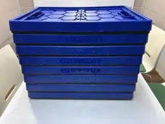 送料無料 コストコ 折りたたみコンテナ青色 46L 8個セット