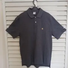 BROOKS brothers グレーのポロシャツ Lサイズ 100%コットン
