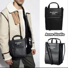 Acne Studios ブラックレザートートバッグ、ショルダーバッグのサムネイル
