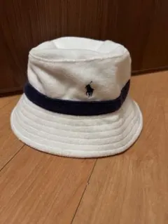 Polo Ralph Lauren バケットハット ホワイト　タオル生地　キッズ