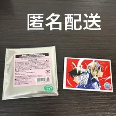 名探偵コナン 30周年記念コナンカフェ　スクエアバッジB 黒衣の騎士