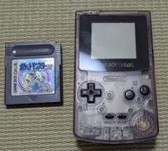 【動作確認済み】ゲームボーイカラー クリアパープル ポケモン銀