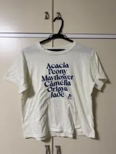 ロゴプリント 半袖Tシャツ オフホワイト nugu
