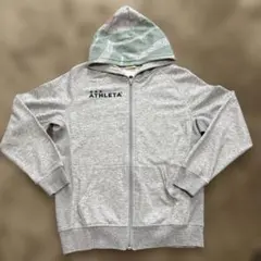 ATHLETA フード付きパーカー　キッズ グレー　15