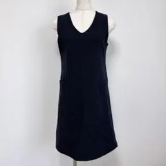 E270カールパークレーン ジャンパースカート 日本製 7号 上品濃紺 チェック