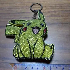 ピカチュウ ラインストーン キーホルダー