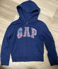GAP ネイビー ジップアップパーカー　140㎝
