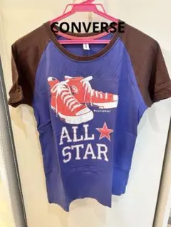 CONVERSE スニーカーグラフィック Tシャツ　Ｌサイズ　プリント割れ無し