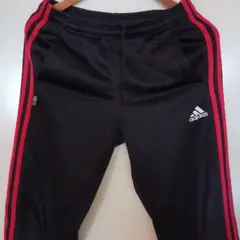 adidas ブラック レッド ジャージパンツ 30/32