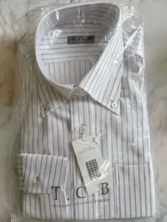 T.C.B. ストライプ柄長袖シャツ　Mサイズ(39-80)