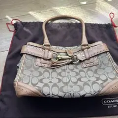 COACH ロゴ入り ハンドバッグ
