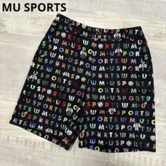 MUスポーツ★ロゴ総柄★薄手ストレッチ★パンツ 【レディース サイズ42（L）】のサムネイル