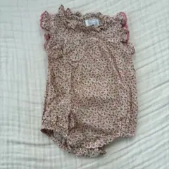 BONHEUR DU JOUR 花柄ロンパース 12M