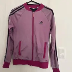 adidas ピンク ジップアップジャケット - メルカリ