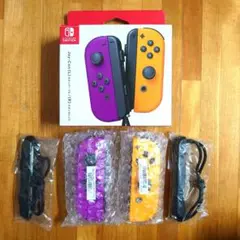 純正品 動作確認済み ネオンパープル ネオンオレンジ SwitchJoy-Con