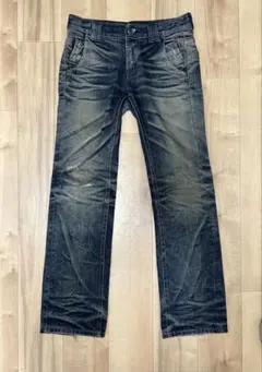 G-STAR ダメージ加工 ブルーデニム ヒゲ ハチノス◎ - メルカリ