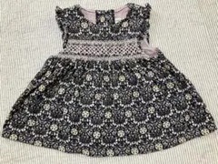 センスオブワンダー スモッキング　リバティ柄　チュニック　90