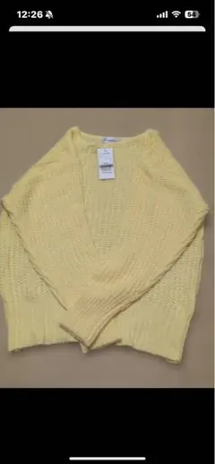 新品　INED黄色いニット