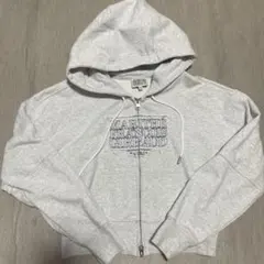 MARITHE FRANCOIS GIRBAUD グレー クロップドパーカー M