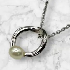 TASAKI シルバー925 フープ　パール　ネックレス