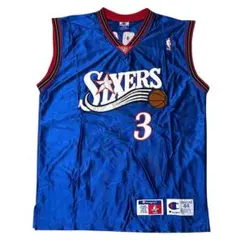 当時物 NBA 76ers アイバーソン ユニフォーム チャンピオン 44 L 当時物 NBA 76ers アイバーソン ユニフォーム チャンピオン 44 L