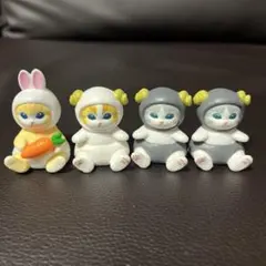 モフサンド　インテリアミニフィギュア　うさぎにゃん　ひつじにゃん