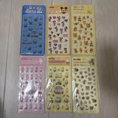 ディズニー　ミッフィー　トムジェリ　ぷくぷくシール　6枚セット　おまけ付き
