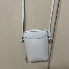 ホワイト ショルダーバッグDISCOAT