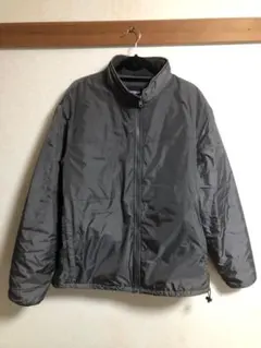 オールドユニクロ アウター 灰色 ドローコード付き