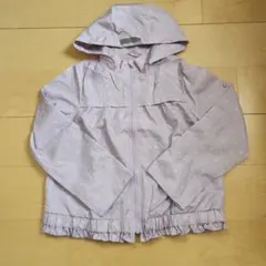 組曲　160 水玉模様フード付きウインドブレーカー　ポケッタブル