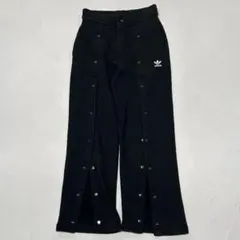 Adidas スウェット イージー スナップパンツ フレア ジャージ Tech