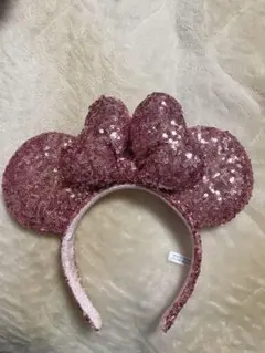東京ディズニーリゾート スパンコールミニーちゃんピンクカチューシャ