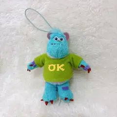 ディズニー　モンスターズインク　サリー　ぬいぐるみ　ストラップ　キーホルダー