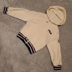 FILA フィラ フード付きパーカー 140 M067 クリーム色