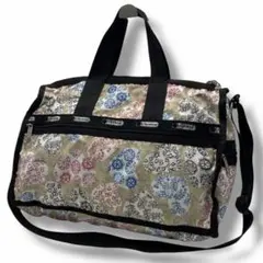 美品 レスポートサック 2WAY 総柄 ハート ナイロン ボストン バッグ 旅行