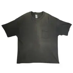 90s タウンクラフト無地ポケットTシャツ Lフェードブラックtowncraftのサムネイル