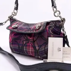 COACH poppy Pink Shoulder Bag y2k 1219